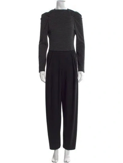 Pre-owned Geoffrey Beene Vintage Late 1980's - Early 1990's Jumpsuit In Gray