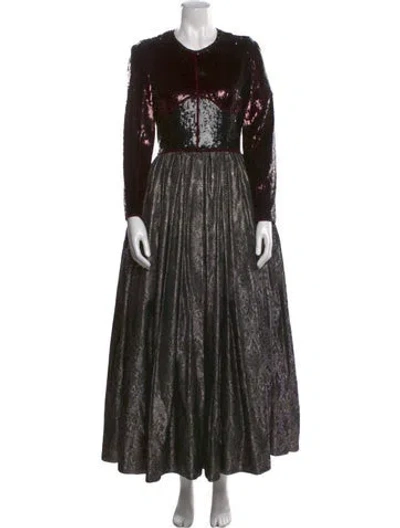 Pre-owned Geoffrey Beene Vintage Long Dress In Black