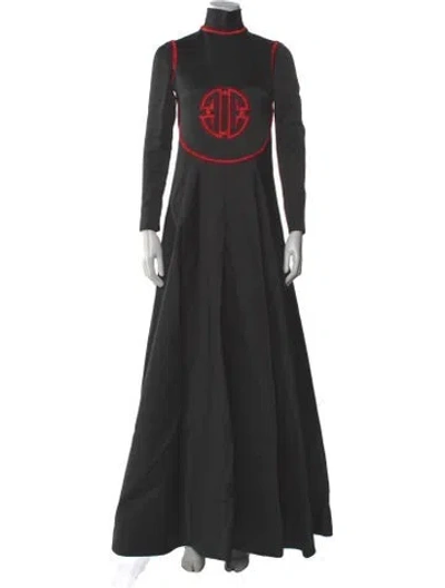 Pre-owned Geoffrey Beene Vintage Long Dress In Black