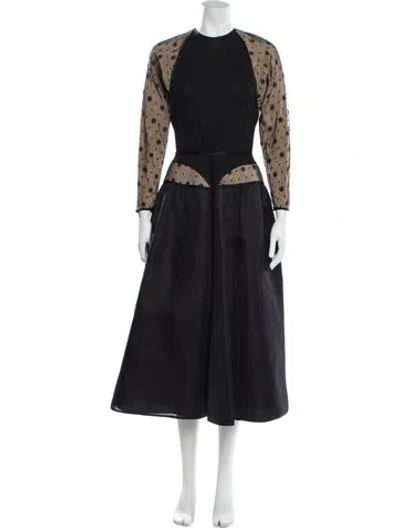 Pre-owned Geoffrey Beene Vintage Long Dress In Gray