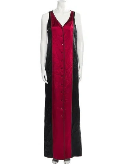 Pre-owned Geoffrey Beene Vintage Long Dress In Multi