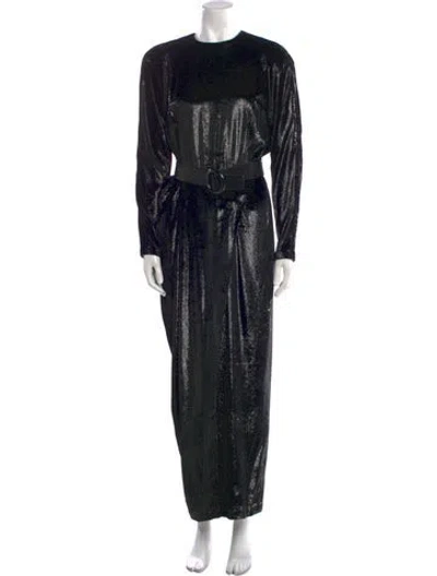 Pre-owned Geoffrey Beene Vintage Long Dress In Multi