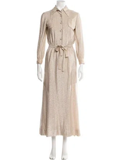Pre-owned Geoffrey Beene Vintage Long Dress In Neutral