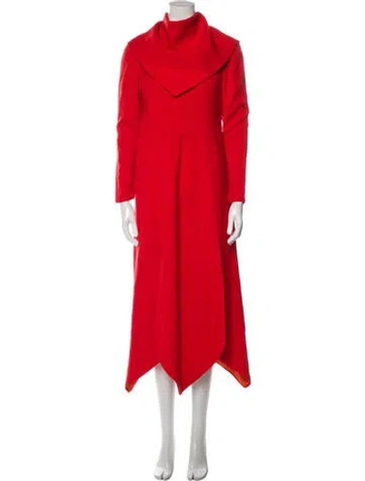 Pre-owned Geoffrey Beene Vintage Long Dress In Red