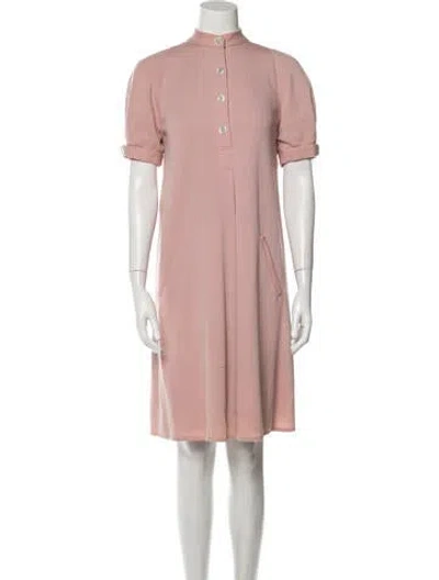 Pre-owned Geoffrey Beene Vintage Midi Length Dress In Pink