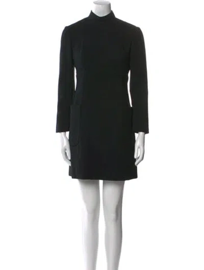 Pre-owned Geoffrey Beene Vintage Mini Dress In Black