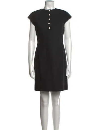 Pre-owned Geoffrey Beene Vintage Mini Dress In Black