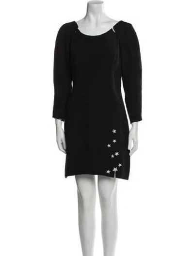 Pre-owned Geoffrey Beene Vintage Mini Dress In Black