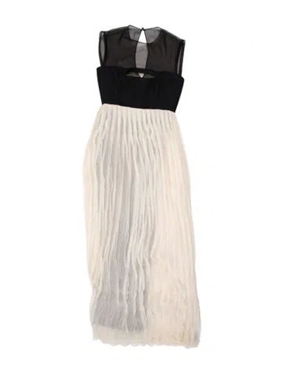 Pre-owned Geoffrey Beene Vintage Mini Dress In Neutral