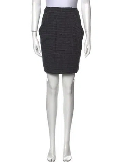 Pre-owned Geoffrey Beene Vintage Mini Skirt In Black