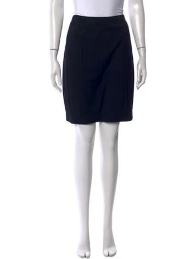 Pre-owned Geoffrey Beene Vintage Mini Skirt In Black