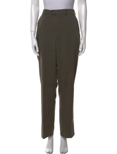 Pre-owned Geoffrey Beene Wide Leg Pants In Green
