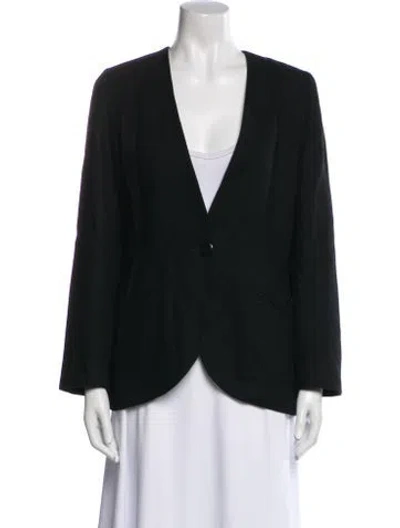 Pre-owned Geoffrey Beene Wool Blazer In Black