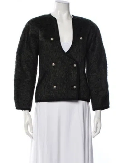 Pre-owned Geoffrey Beene Wool Jacket In Black