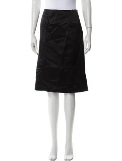 Pre-owned Geoffrey Beene Wool Knee-length Skirt In Black