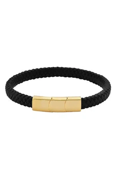 Geoffrey Beene Woven Leather Bracelet