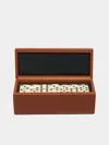 Geoffrey Parker Leather Dominoes Box In Multi