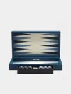 Geoffrey Parker Leather Travel Backgammon Set In Multi