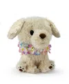 Geoffrey's Toy Box 10" Plush Golden Retriever With Lei, Created For Macy's In Light,pastel Brown