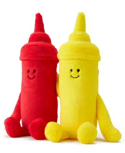 Geoffrey's Toy Box 10" Plush Ketchup And Mustard In Open Miscellaneous