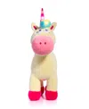 Geoffrey's Toy Box 14" Glow Brights Toy Plush Led With Sound Unicorn, Created For Macys In Pastel Pink