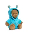 Geoffrey's Toy Box 9.5" Toy Plush Teddy Bear With Robe, Created For Macys In Pastel Blue