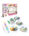 Geoffrey's Toy Box Diy Tea Party Paint-your-own 21 Pieces Tea Set, Created For Macy's In White