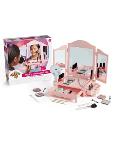 Geoffrey's Toy Box Kids' Girls Led Makeup Vanity Kit In Pink