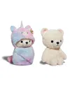 Geoffrey's Toy Box Gtb 10" Cozie Friends Teddy Bear Unicorn, Created For Macy's In Light Beige