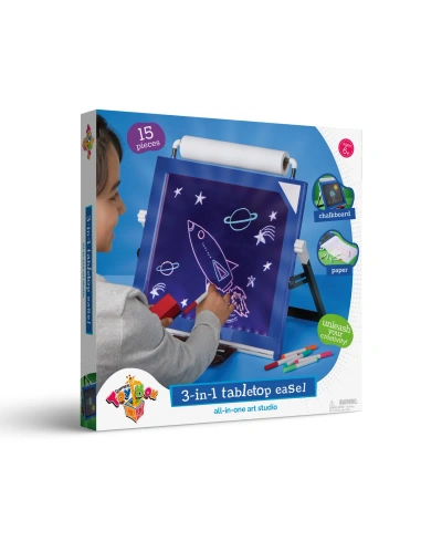 Geoffrey's Toy Box Kid's Art Tabletop 3 In 1 Led Easel Set, Created For Macy's In Red