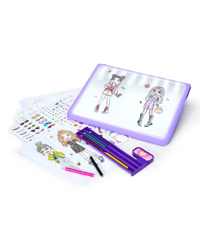 Geoffrey's Toy Box Kids' Light-up Fashion Designer Led Tracing Tablet In Transparent