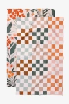 Geometry Kitchen Tea Towel Set In Multi