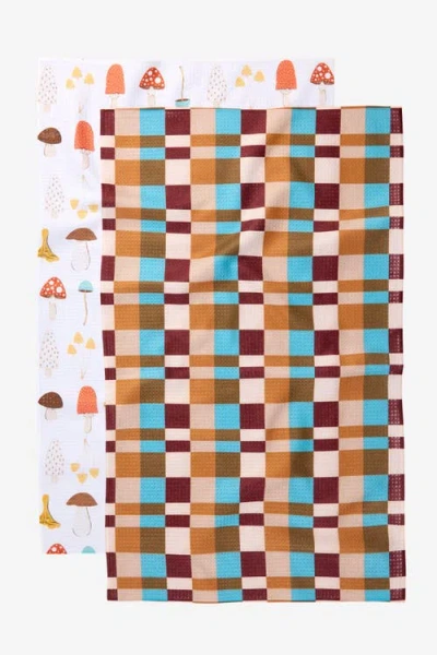 Geometry Kitchen Tea Towel Set In Multi