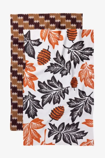 Geometry Kitchen Tea Towel Set In Multi