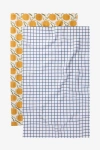 Geometry Kitchen Tea Towel Set In Multi