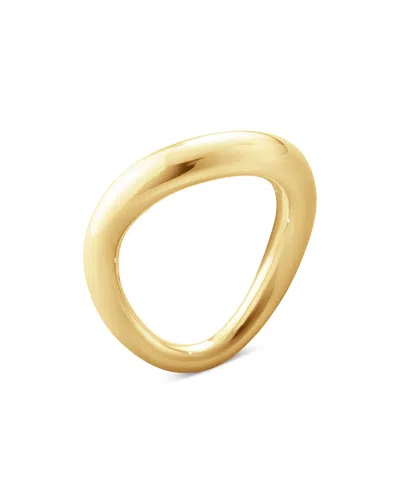 Georg Jensen 18k Yellow Gold Offspring Wavy Band
