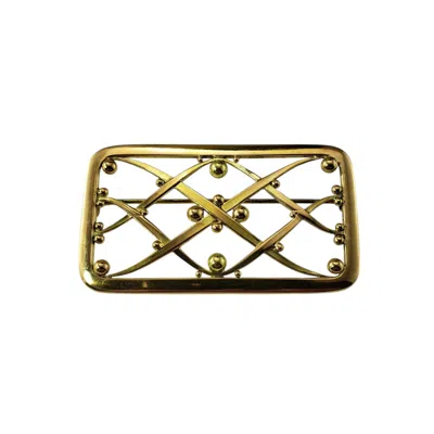 Pre-owned Georg Jensen 18 Karat Yellow Gold Brooch/pin #20329