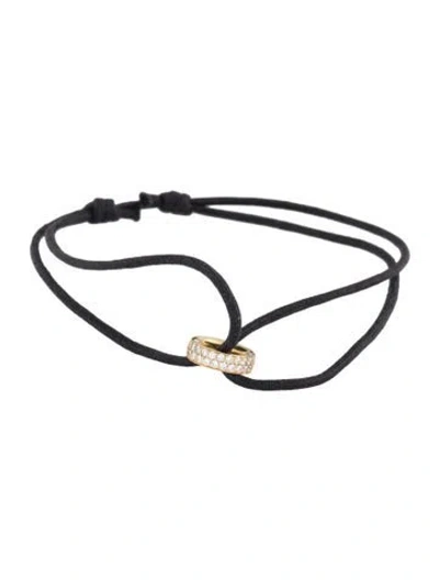 Pre-owned Georg Jensen 18k Diamond Eternity Bracelet In Black