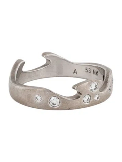 Pre-owned Georg Jensen 18k Diamond Fusion Ring In Multicolor