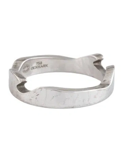Pre-owned Georg Jensen 18k Fusion End Ring In Multicolor