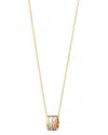 Georg Jensen 18k Rose, White & Yellow Gold Fusion Diamond Puzzle Inspired Pendant Necklace, 17.72 In Gold/rose Gold/. Ct. T.w.