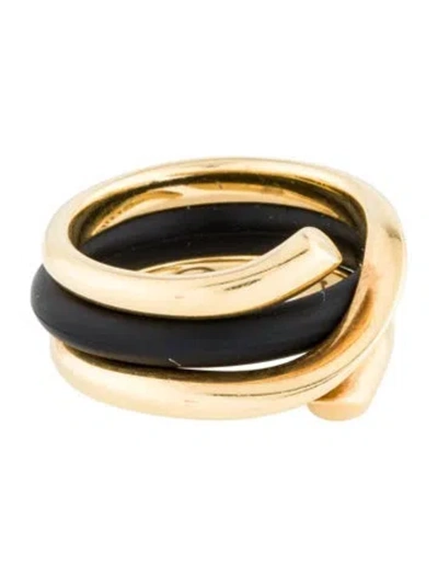Pre-owned Georg Jensen 18k Rubber Magic Ring In Multi