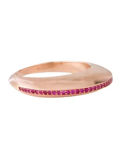 Pre-owned Georg Jensen 18k Ruby Dune Ring In Multi
