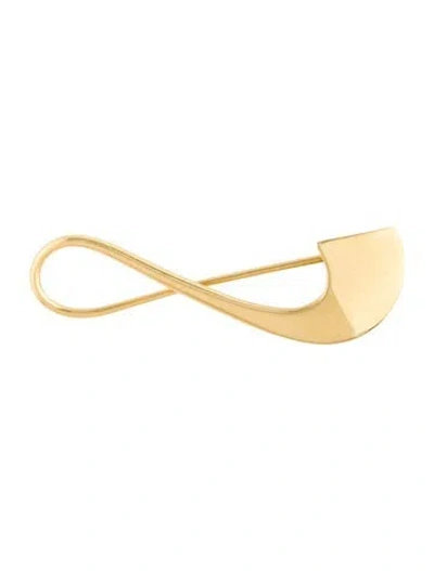 Pre-owned Georg Jensen 18k Swirl Brooch In Multicolor