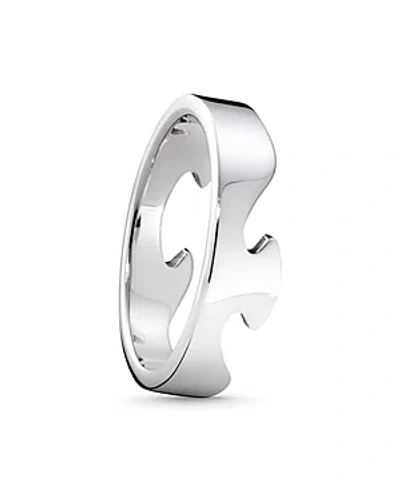 Georg Jensen 18kt White Gold Fusion End Ring