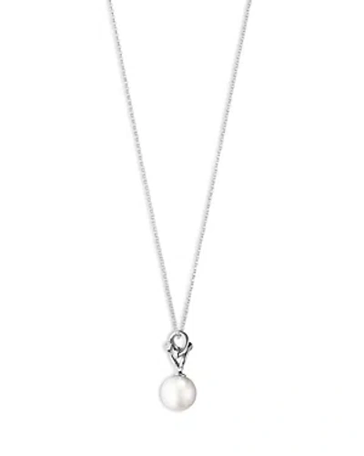 Georg Jensen 18k White Gold Magic Cultured Freshwater Pearl & Diamond Pendant Necklace, 17.72