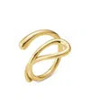 Georg Jensen 18k Yellow Gold Mercy Swirl Ring In Gold