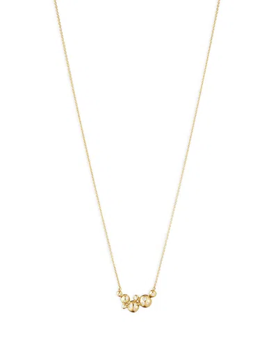 Georg Jensen 18k Yellow Gold Moonlight Grapes Diamond Bead Cluster Pendant Necklace, 17.72
