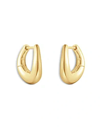 Georg Jensen 18k Yellow Gold Offspring Graduated Huggie Hoop Earrings