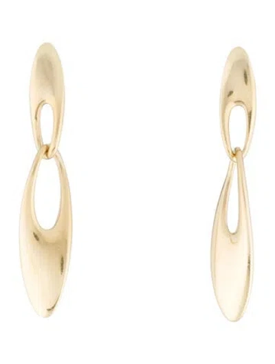 Pre-owned Georg Jensen 18k Zephyr Earrings, #1500 In Multi